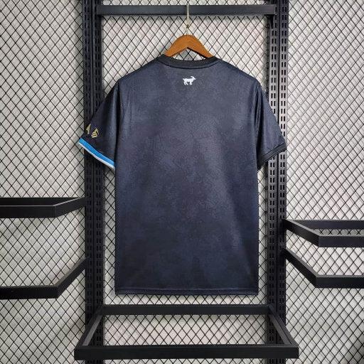 Camisa Argentina La Pulga Lionel Messi 10 Comma Football 2023/2024 Torcedor - Preta