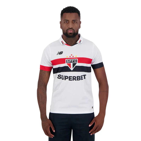 Camisa São Paulo I 2024/25 Todos Patrocínios Masculina