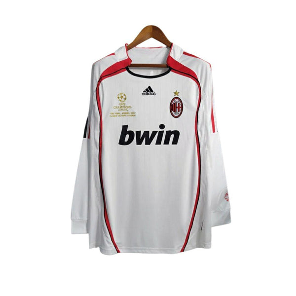 Camisa Retrô Milan 2006/07 Manga Longa Masculina