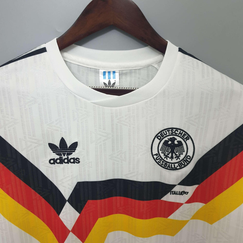 Camisa Retro Alemanha 1990 Adidas Masculina