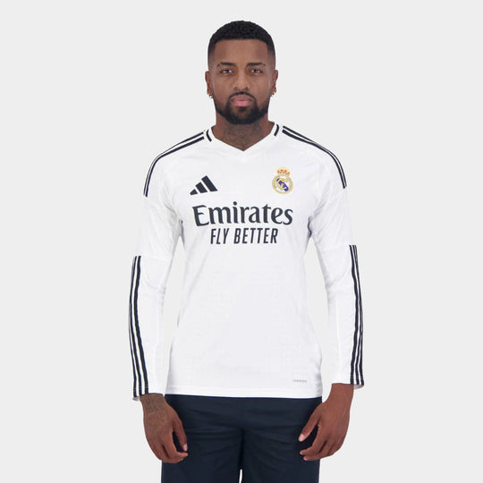 Camisa Real Madrid I 2024/25 Manga Longa Adidas