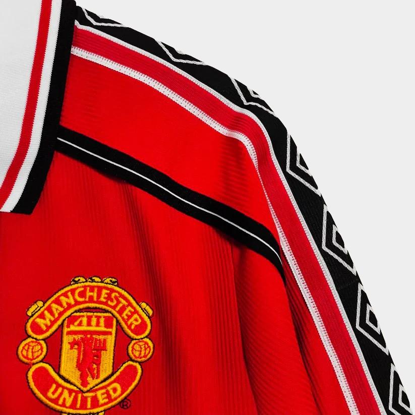 Camisa Manga Longa Manchester United Retrô 1998/1999 Masculina