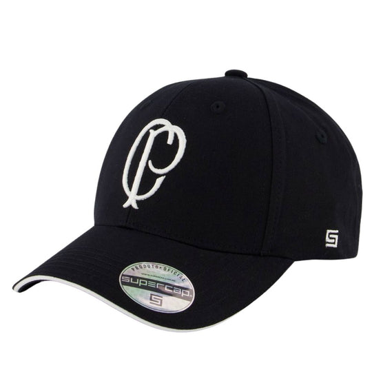 Boné Corinthians Escudo Preto e Branco
